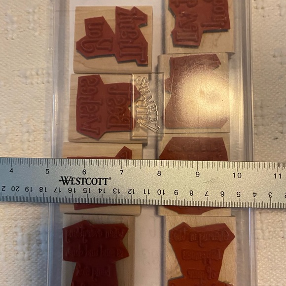 ⚫️ Stampin Up rubber stamps Cheery Chat New - Picture 6 of 6